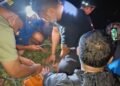 Buaya Meresahkan di Desa Lawallu Berhasil Dievakuasi Tim Damkar Barru