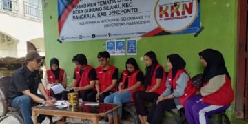 Dosen Pendamping KKN Tematik Literasi 114 Kunjungi Desa Gunung Silanu, Serahkan Sumbangan Buku untuk Taman Baca