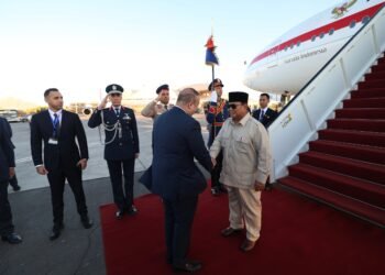 Presiden Prabowo Tiba di Mesir Hadiri Penandatanganan Perjanjian Penghentian Perang di Gaza