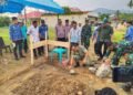 Dandim 1402 Polman Letakkan Batu Pertama Pembangunan Koperasi Merah Putih di Kelurahan Amassangan